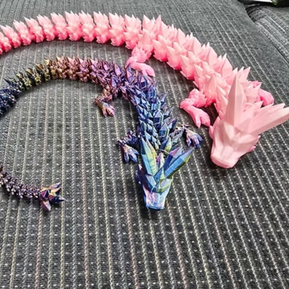 SUPER DEAL! Pack of 10 Random Crystal Dragons - Large ~24" - Made to Order